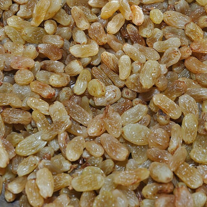 Raisins secs verts ronds